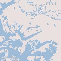 Shell Island Florida Terrain Map