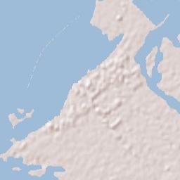 Abu Dhabi Island and Internal Islands City Terrain Map