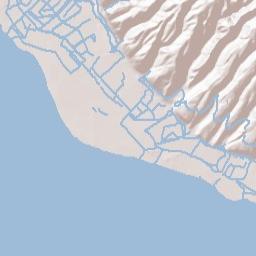 Kauai County Terrain Map
