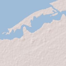 Río Lagartos Terrain Map