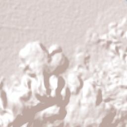 Santa María Jajalpa Terrain Map