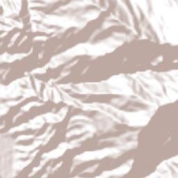 Santos Reyes Pápalo Terrain Map