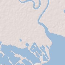 Amphoe Mueang Samut Songkhram Terrain Map