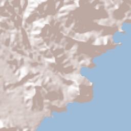 Caué District Terrain Map