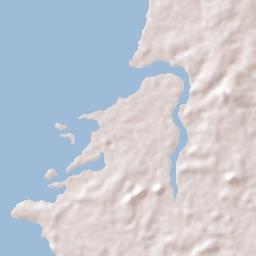 Tanjung Pandan Terrain Map