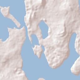 Tual Terrain Map