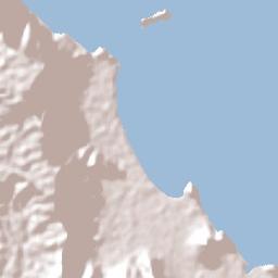 Clifton Beach Terrain Map