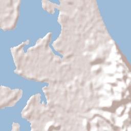 Rainbow Beach Terrain Map