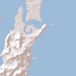 Caves Beach Terrain Map