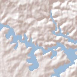 Rhodes Terrain Map