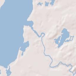 Cross Lake Terrain Map