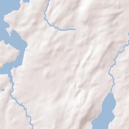 Damariscotta Terrain Map