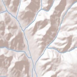 Camas County Terrain Map