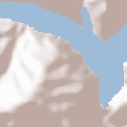 Zhinvali Terrain Map