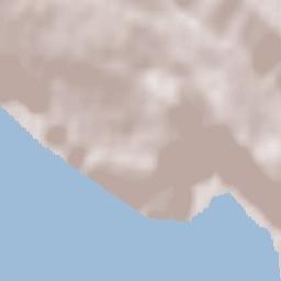 Shëngjin Terrain Map