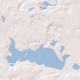 Hudson Lake Terrain Map