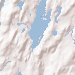 Highland Lake Terrain Map