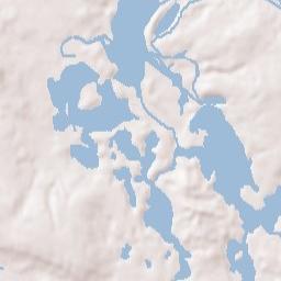 Portage Lakes Terrain Map
