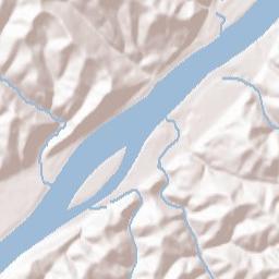 Sistersville Terrain Map