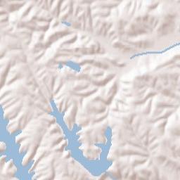 Cordry Sweetwater Lakes Terrain Map