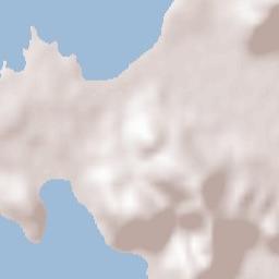 Chalkída Terrain Map