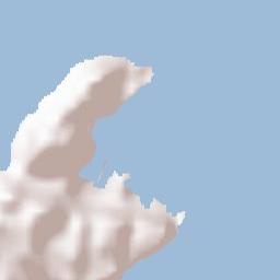 Megísti Terrain Map