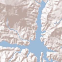 Lake Lure Terrain Map