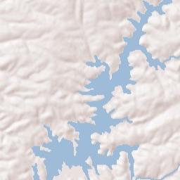 Lake Secession Terrain Map