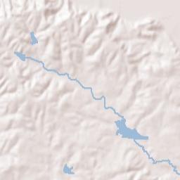 Ouachita County Terrain Map