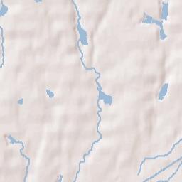 Muscogee County Terrain Map