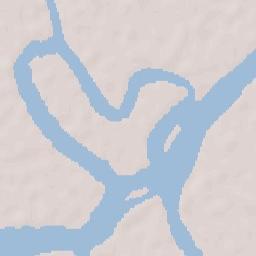 Keti Bandar Terrain Map