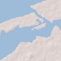 Río Lagartos Terrain Map