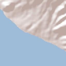 Middle Island Terrain Map