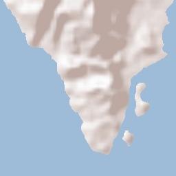 Kawthoung Terrain Map