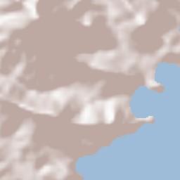 Caué District Terrain Map