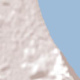 Rainbow Beach Terrain Map