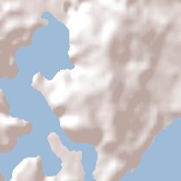 Burrill Lake Terrain Map