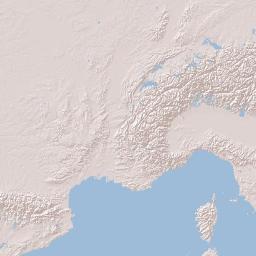 Switzerland Terrain Map
