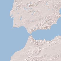 Spain Terrain Map