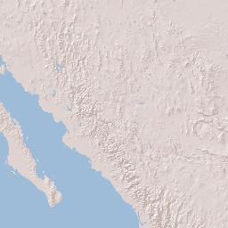 Mexico Terrain Map