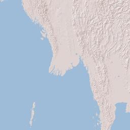 Thailand Terrain Map