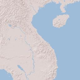 Cambodia Terrain Map