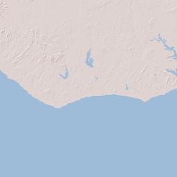 Liberia Terrain Map
