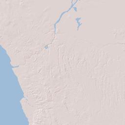 Democratic Republic of the Congo Terrain Map