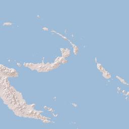 Papua new Guinea Terrain Map