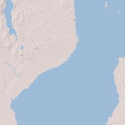Mozambique Terrain Map