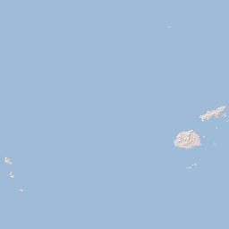 Fiji Islands Terrain Map