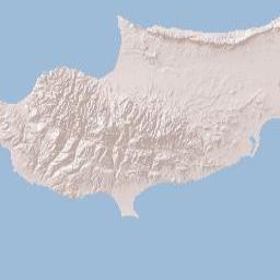 Larnaca District (Larnaka) Terrain Map