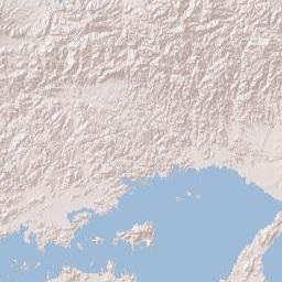 Okayama Prefecture Terrain Map