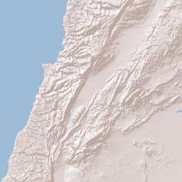 Lebanon Terrain Map